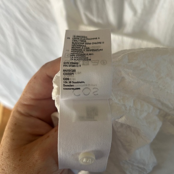 EUC COS Cotton Crinkle Button Down Shirt - Picture 5 of 5